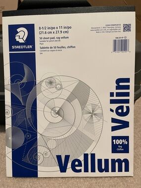 Staedtler Vellum Drawing Pad – Blue White Cover